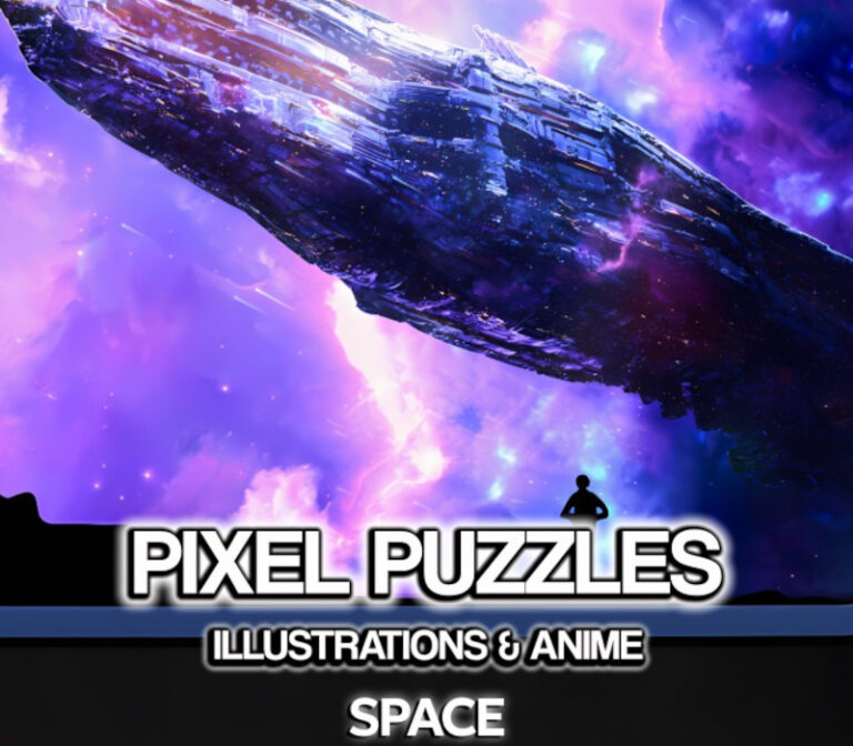 Pixel Puzzles Illustrations & Anime - Jigsaw Pack: Space