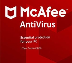 McAfee AntiVirus 2022 (1 Year / 1 PC)