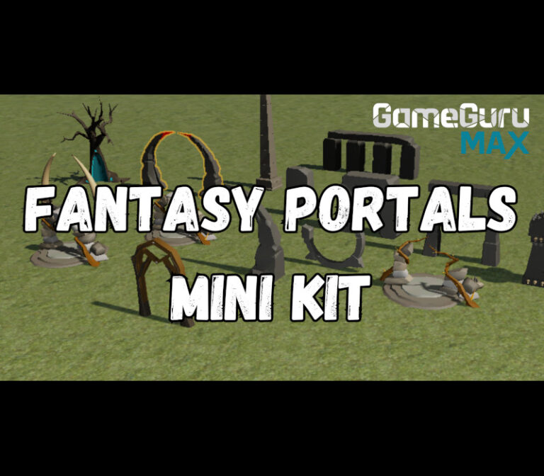 GameGuru MAX - Low Poly Mini Kit: Fantasy Portals