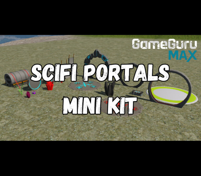 GameGuru MAX - Low Poly Mini Kit: Sci-Fi Portals