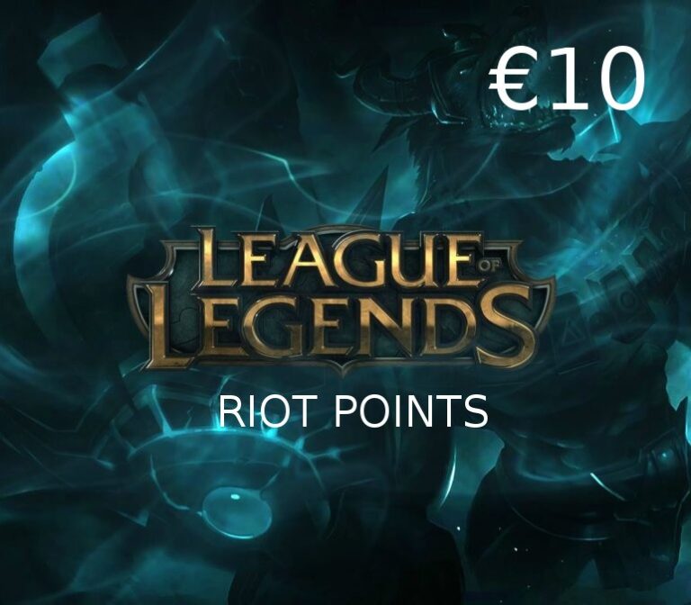 League of Legends 10 EUR Prepaid RP Card