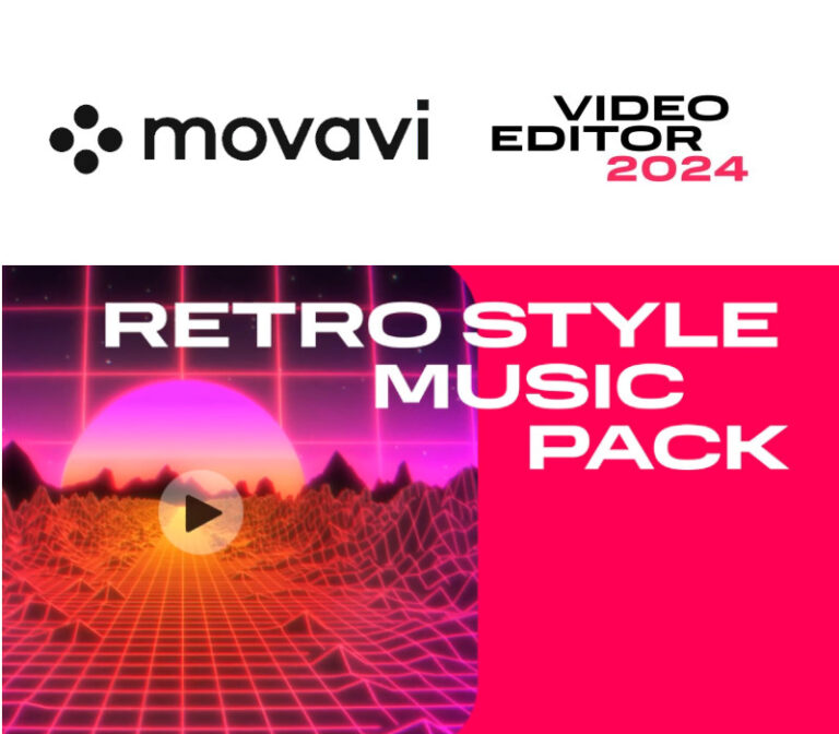 Movavi Video Editor 2024 - Retro Style Music Pack