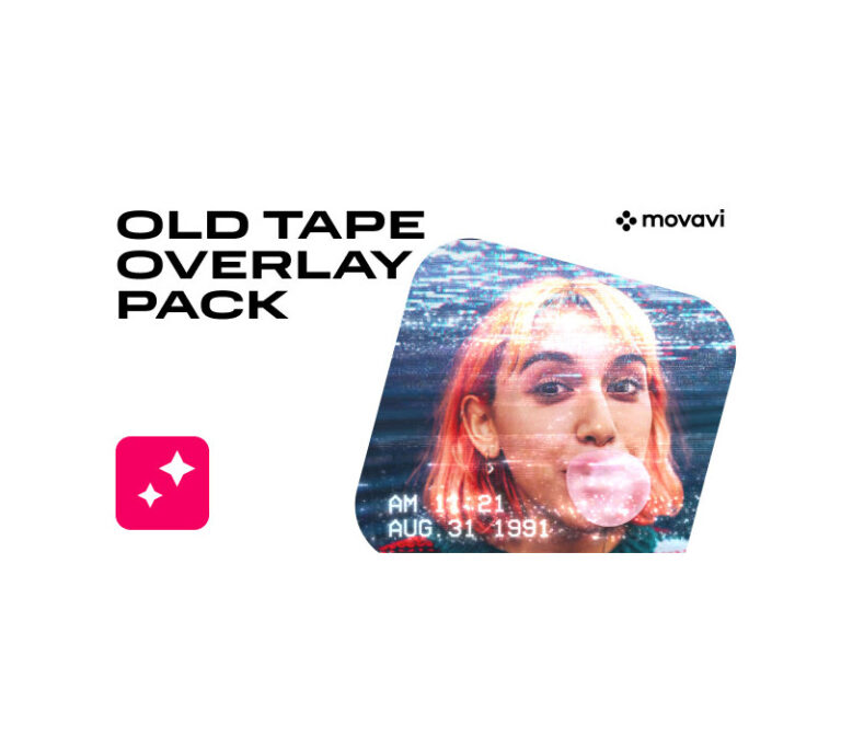 Movavi Video Suite 2023 - Old Tape Overlay Pack