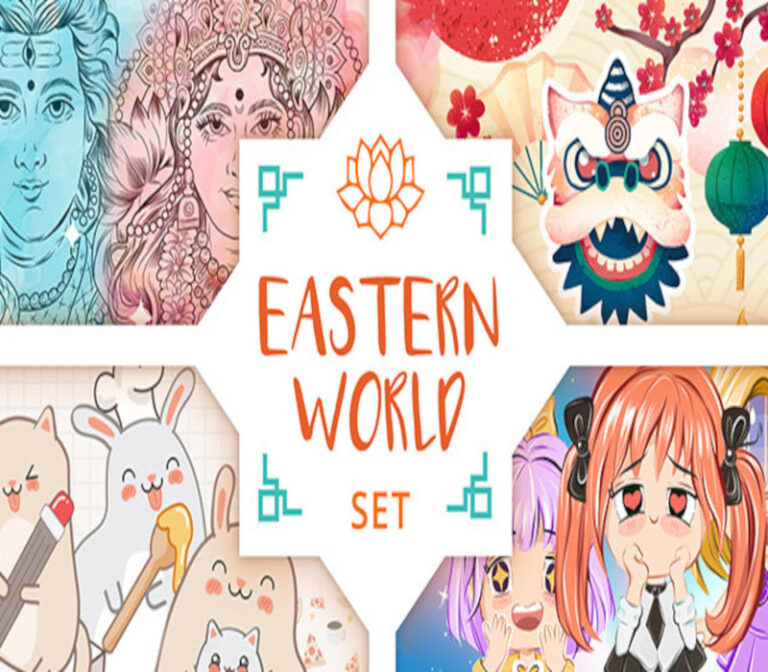 Movavi Video Editor Plus 2022 - Eastern World Set