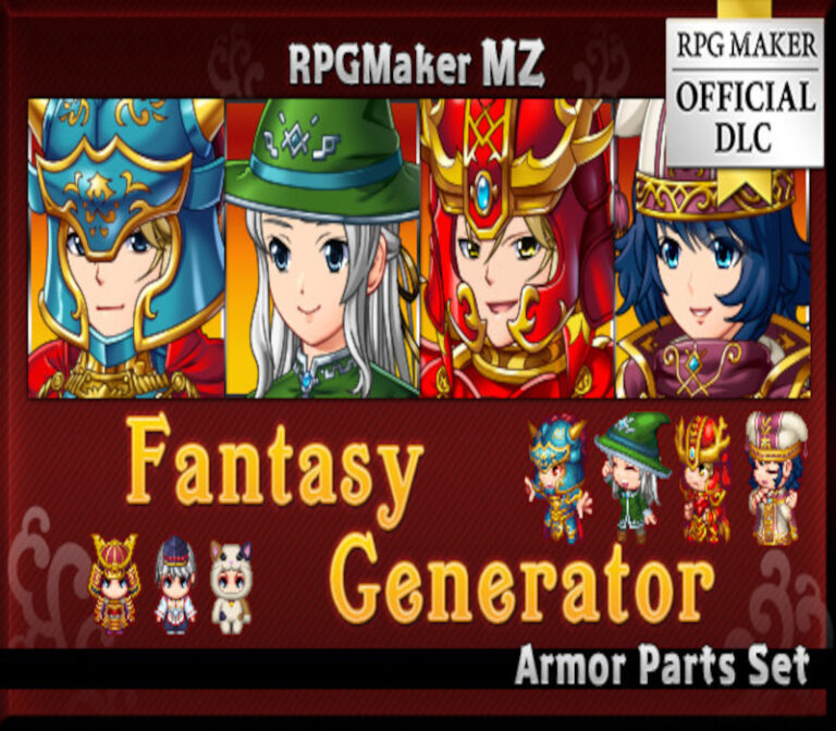 RPG MAKER MZ - Fantasy Generator - Armor Parts Set