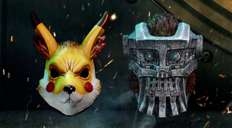 PAYDAY 2 Electarodent and Titan Masks
